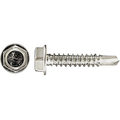 Rondelle hexagonale auto-perc&eacute;e Drill-X, #14 x 1" lo, Zingu&eacute; Oxymax Inc