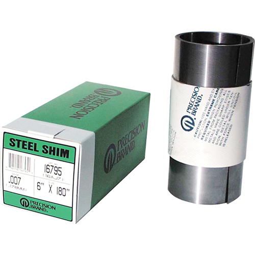 Rouleaux & feuilles de cales minces, &eacute;paisseur de 0,002", Acier Oxymax Inc