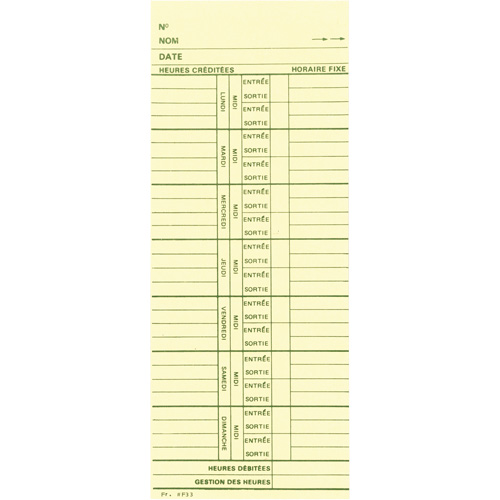 Cartes de temps Oxymax Inc
