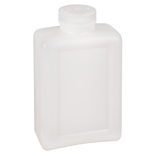 Easy-Grip Space-Saver Bottles, Rectangular, 64 oz., Plastic Oxymax Inc