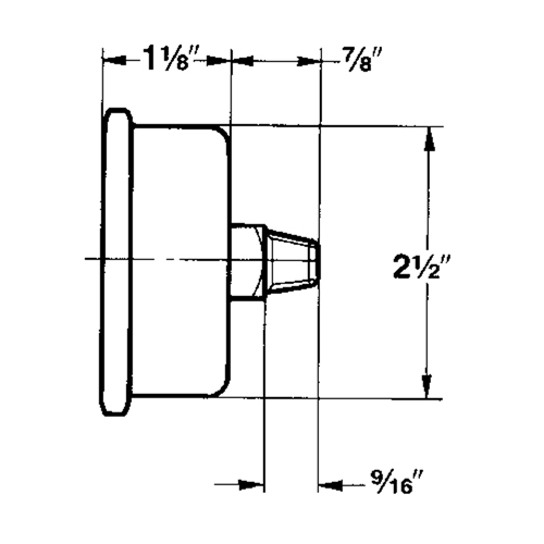 Manom&egrave;tres,  2-1/2", 30" Hg-0" Vac, Fixation inf&eacute;rieure, Analogique rempli de liquide Oxymax Inc