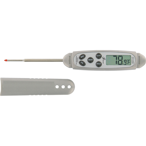 Waterproof Stem Thermometer, Contact, Digital, -40.0-450.0°F (-40.0-230.0°C) Oxymax Inc