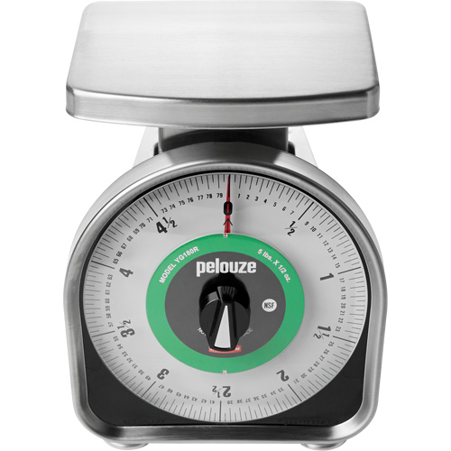 Balance m&eacute;canique &agrave; mesurer les portions Pelouze, Capacit&eacute; 5 lb / 2,3 kg, Graduations 10 g / 0,5 oz Oxymax Inc