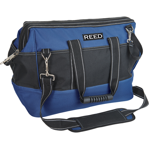 Industrial Tool Bag, Polyester, 33 Pockets, Black/Blue Oxymax Inc