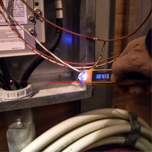 Testeur de tension sans contact avec thermom&egrave;tre &agrave; infrarouge Oxymax Inc