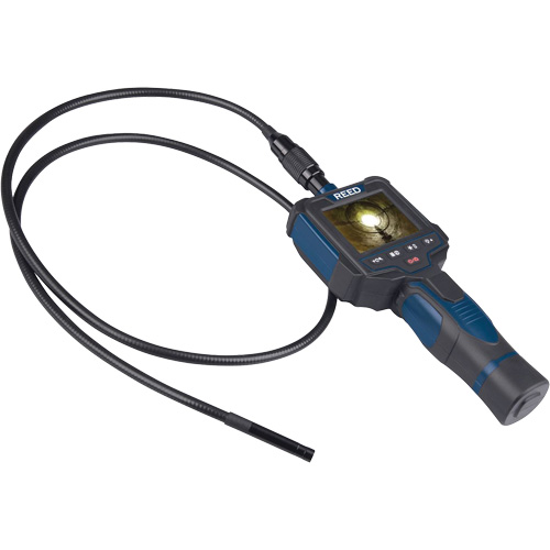 Recordable Borescope Inspection Camera, 2.5" Display, 640 x 480 pixels, 8 mm (0.31") Camera Head Oxymax Inc