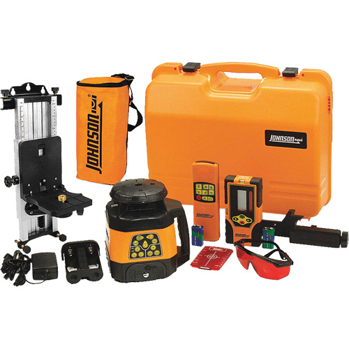 Laser rotatif horizontal et vertical &agrave; nivellement automatique et faisceau rouge, 200' (60 m), 635 N.m Oxymax Inc