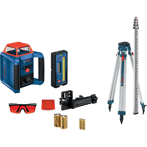 Ensemble laser rotatif horizontal auto-nivelant Revolve2000, 2000' (609,6 m), 670 N.m Oxymax Inc