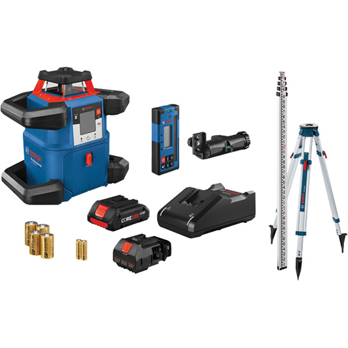 Ensemble laser rotatif horizontal auto-nivelant connect&eacute; Revolve4000, 4000' (1219,2 m), 635 N.m Oxymax Inc