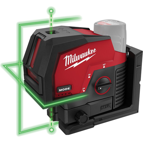 M12  Green Cross Line and Plumb Points Cordless Laser (Tool Only) Oxymax Inc
