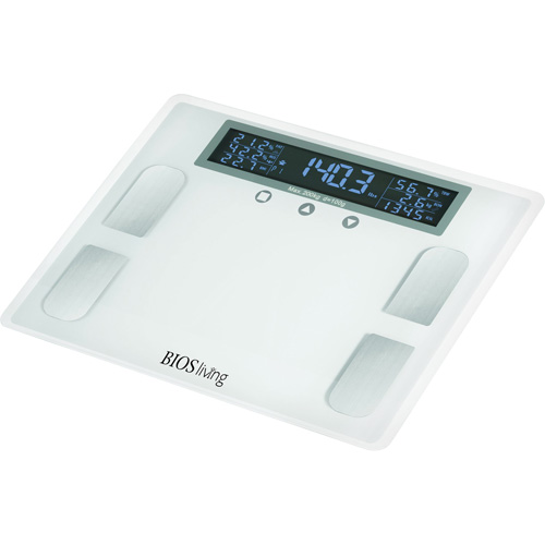 P&egrave;se-personne imp&eacute;dancem&egrave;tre num&eacute;rique haut de gamme, Capacit&eacute; 441 lb, Graduations 100 g Oxymax Inc