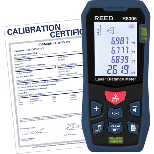 Laser Distance Meter with ISO Certificate, 0' - 164' (0 m - 50 m) Range, Digital (Electronic) Oxymax Inc