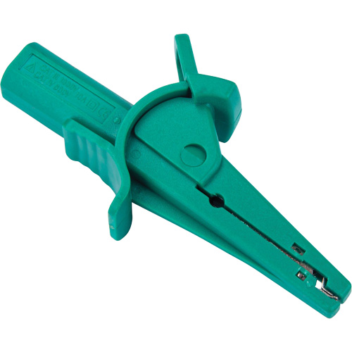 Pince crocodile verte pour le v&eacute;rificateur disolement haute tension R5002 Oxymax Inc