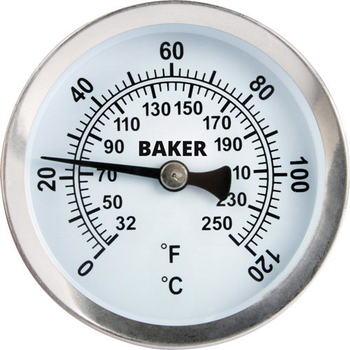 Pipe Surface Thermometer, Non-Contact, Analogue, 32-250°F (0-120°C) Oxymax Inc