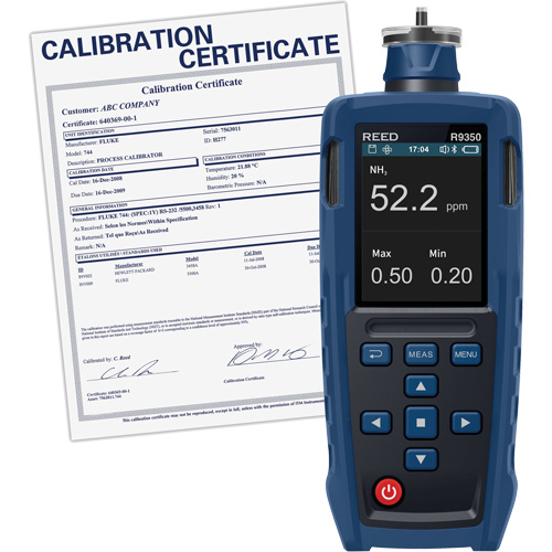 Gas Detector with Traceable Calibration Certificate Oxymax Inc