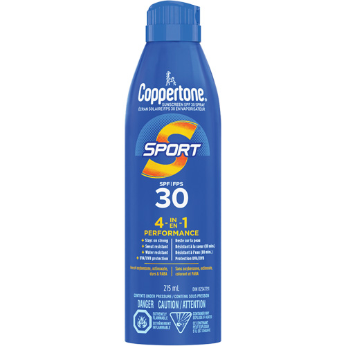 Sport&reg; Water Resistant Sunscreen, SPF 30, Aerosol Oxymax Inc