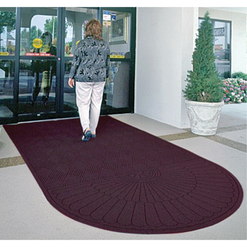 Waterhog&reg; Eco Matting, Wiper/Scraper, 3' x 6' x 3/8", Maroon Oxymax Inc