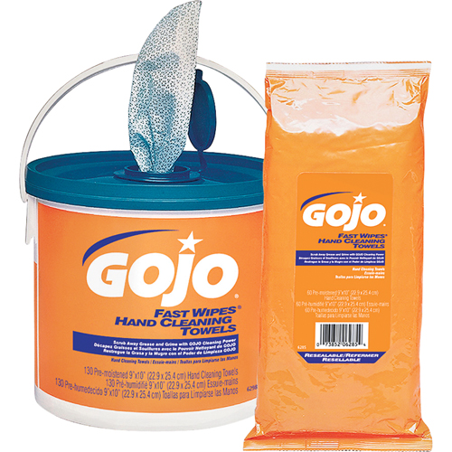 Fast Wipes&reg; Hand Cleaning Towels, 130 Wipes, 10" x 9" Oxymax Inc