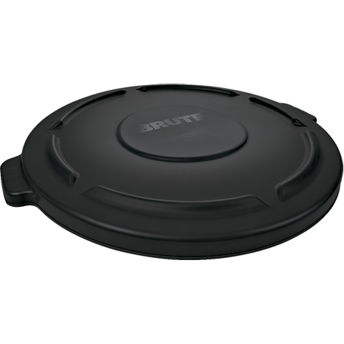 Brute&reg; 44-Gallon Lids, Flat Lid, Plastic/Polyethylene, Fits Container Size: 24" Dia. Oxymax Inc