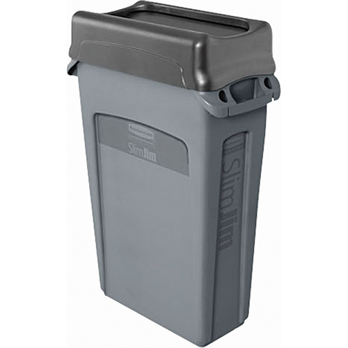 Slim Jim&reg; Container with Venting Channels, Plastic, 23 US gal. Oxymax Inc