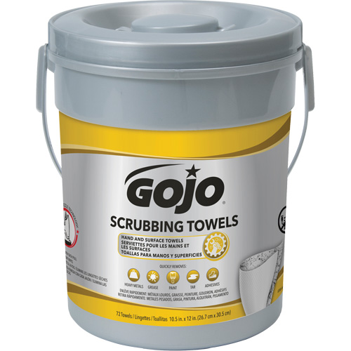 Scrubbing Towels, 72 Wipes, 12" x 10-1/2" Oxymax Inc