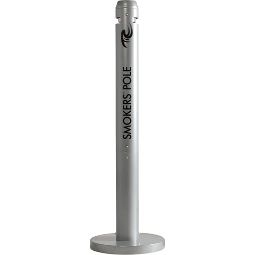 Cendriers Smokers' Pole, Sur pied, Aluminium, Hauteur 41" Oxymax Inc