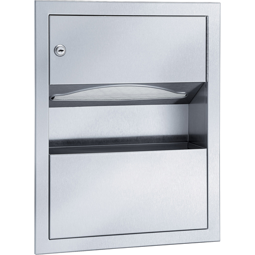 Combinaisons distributeurs d'essuie-mains & poubelle, Manuel, 14" la x 4" p x 28" h Oxymax Inc