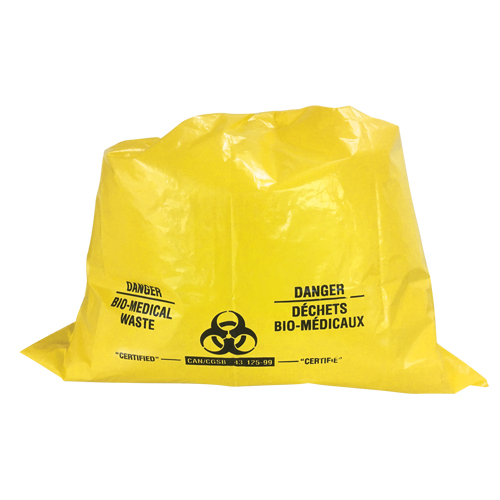 Sure-Guard Bio-Medical Waste Liners, Bio-Hazard, 74" L x 55" W, 2 mil Oxymax Inc