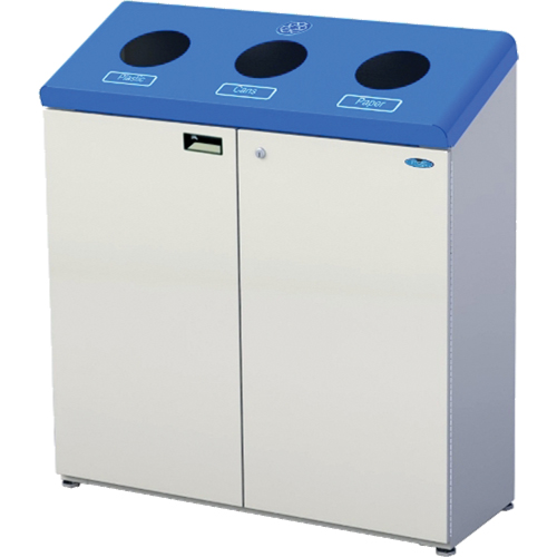 Stand Alone Recycling Stations, Bulk, Steel, 53.1 US Gal. Oxymax Inc