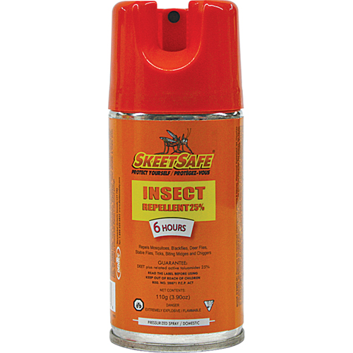 SkeetSafe&reg; Insect Repellent, 25% DEET, Aerosol, 3.9 oz. Oxymax Inc