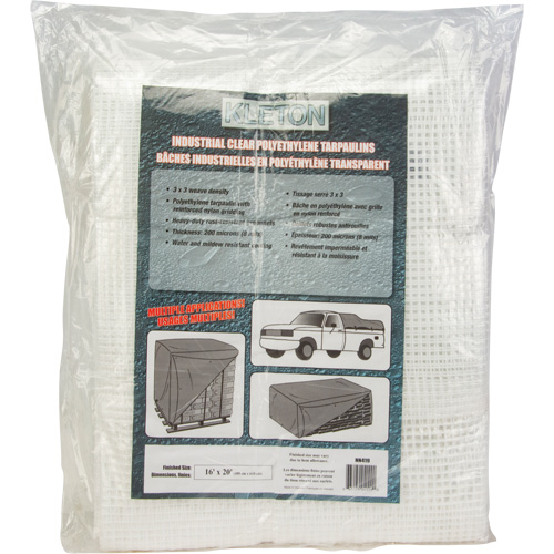 Clear Tarp, 60' x 40' x 8 mils Oxymax Inc