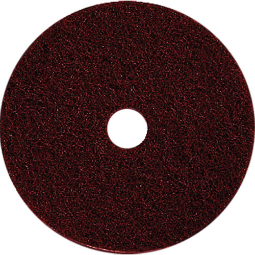 Floor Maintenance Pads, 17", Stripping, Brown Oxymax Inc