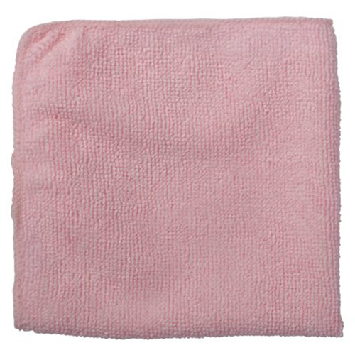 Chiffon de nettoyage pour travaux l&eacute;gers, Microfibre, Rouge Oxymax Inc