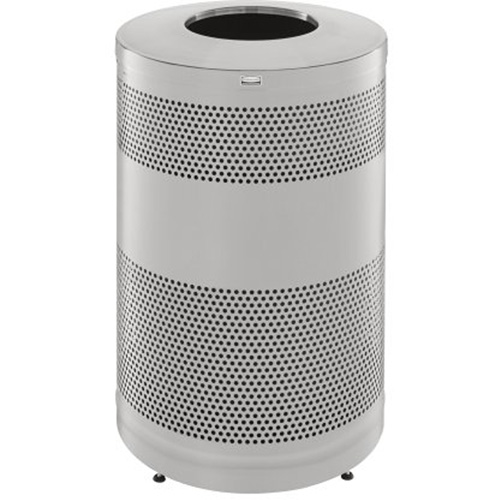 Poubelle d&eacute;corative &agrave; dessus ouvert classique, Acier inoxydable, Capacit&eacute; 51 gal. US Oxymax Inc