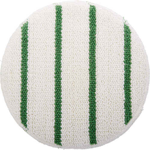 Tampon pour machine d'entretien des planchers, 19", Nettoyage, Blanc Oxymax Inc