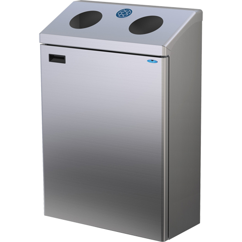 Station de recyclage murale, Vrac, Acier inoxydable, 29 gal. Oxymax Inc