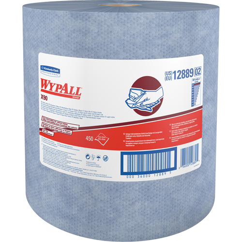 Essuie-tout X90 jumbo en rouleau, Robuste, 12-1/5" lo x 12-2/5" la Oxymax Inc