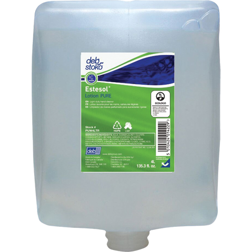 Savon pour les mains, les cheveux et le corps Estesol PURE, Cr&egrave;me, 4 L, Recharge, Fraîcheur Oxymax Inc