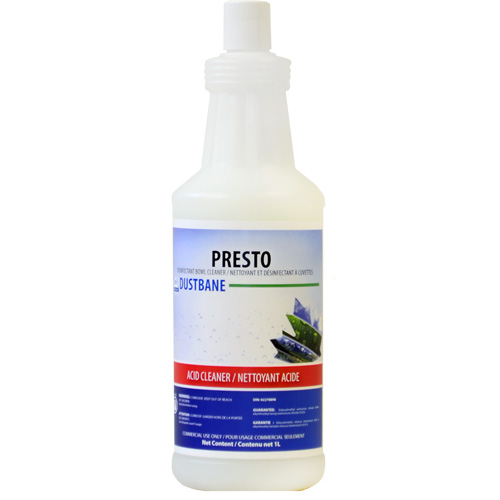 Nettoyant d&eacute;sinfectant &agrave; cuvettes Presto, 1 L, Bouteille Oxymax Inc