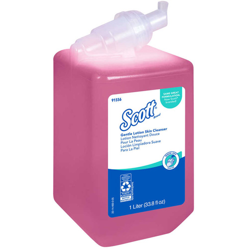 Nettoyant liquide pour la peau Scott Pro Gentle, Cr&egrave;me, 1 L, Parfum&eacute; Oxymax Inc
