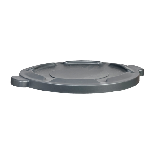 32 Gal Waste Container Lid, Flat Lid, Plastic/Polyethylene, Fits Container Size: 22" Dia. Oxymax Inc