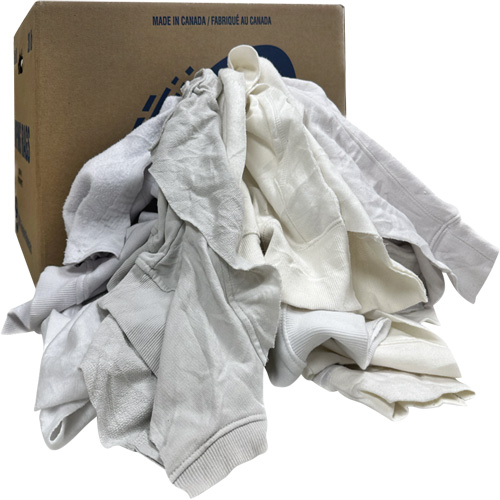 Chiffons de nettoyage, Molleton, Blanc, 20 lb Oxymax Inc