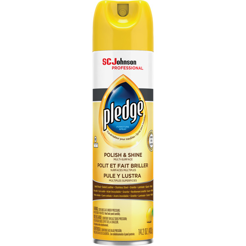 Pledge&reg; Lemon Furniture Polish, 14.2 oz., Aerosol Can Oxymax Inc