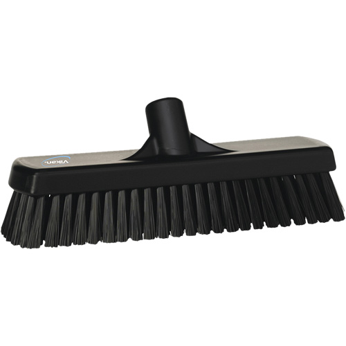 Balai-brosse pour planchers et mur, Crins Ferme, 12", Polyester, Noir Oxymax Inc