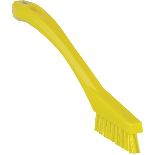 Detail Brush, Stiff Bristles, 8" Long, Yellow Oxymax Inc