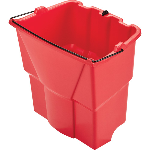 Seau optionnel Wavebrake pour eau sale, Capacit&eacute; de 4.5 gal. US (18 pintes), Rouge Oxymax Inc