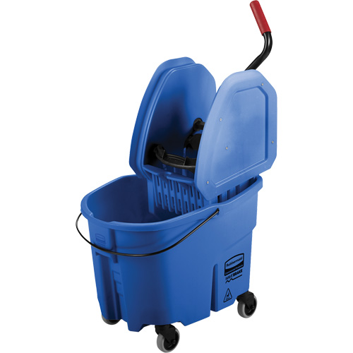 WaveBrake&reg; Mop Bucket & Wringer Combo Pack, Down Press, 8.75 US Gal.(35 Quart), Blue Oxymax Inc