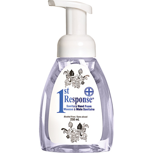 Mousse nettoyante pour les mains 1st Response, Liquide, 250 ml, Bouteille &agrave; pompe, Sans parfum Oxymax Inc