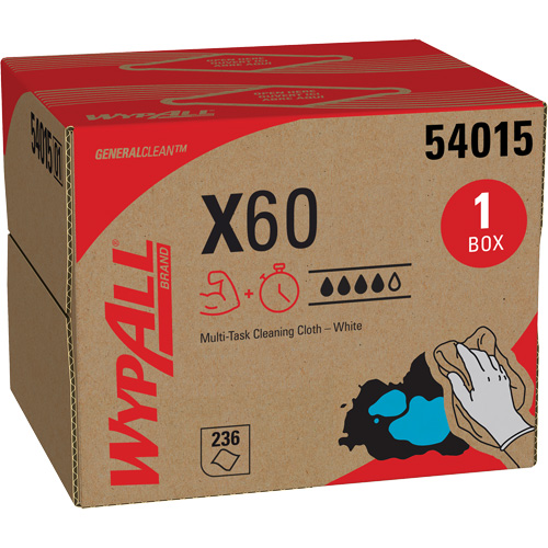 X60 Wipers, All-Purpose, 16-3/4" L x 11" W Oxymax Inc