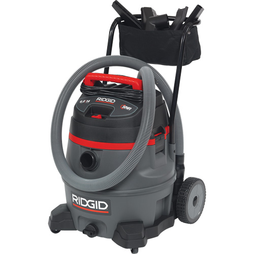 NXT Industrial Vacuum with Cart, Wet-Dry, 6 HP, 14 US Gal. (53 Litres) Oxymax Inc